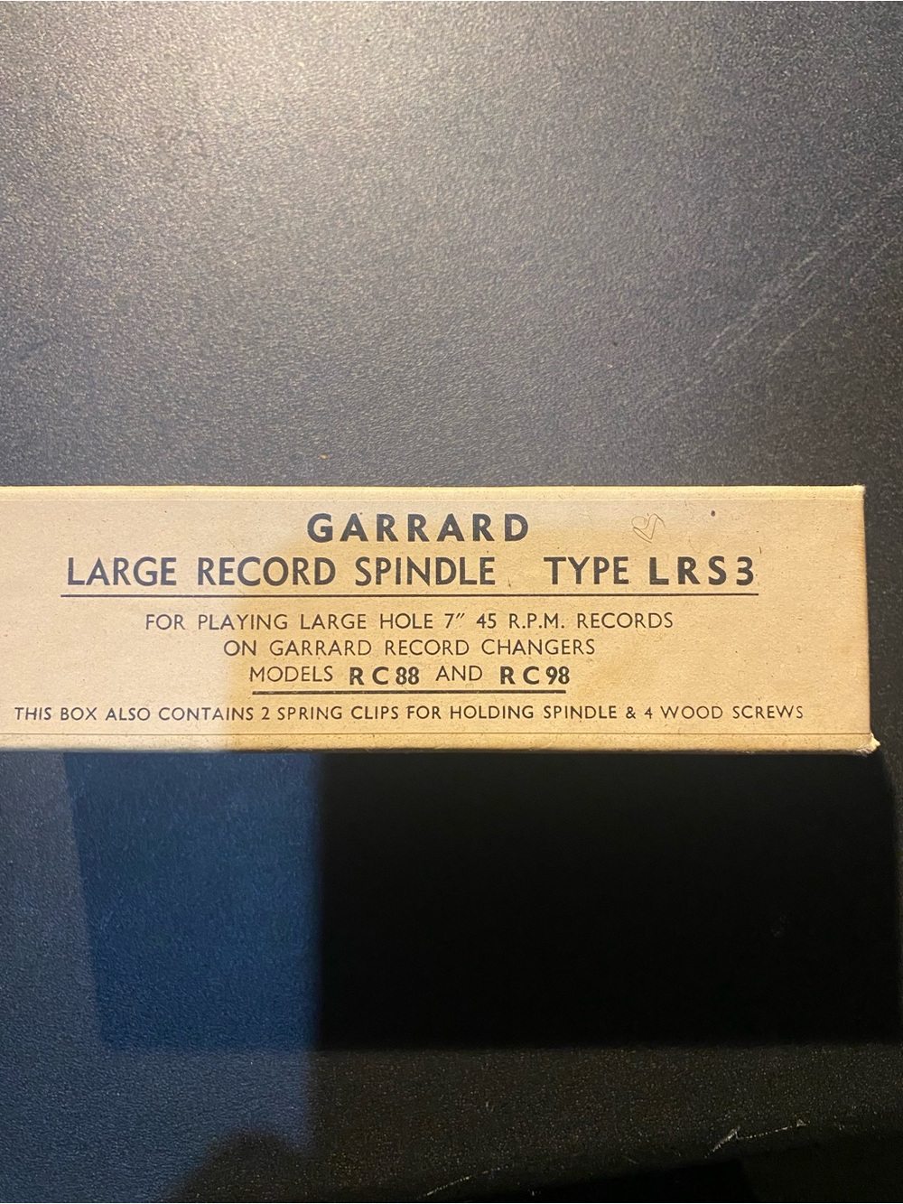 Large Record Spindle Type LRS3 - Beige Replacement Part